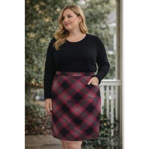 The Limited Women's Plaid Pencil Skirt Size 12 | Tailored Academia Preppy Office